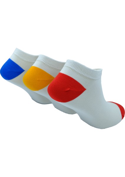 Erkek Bambu Patik Çorap, Burun Dikişsiz, 3'lü Paket (Beden 41-46), Sneaker Model