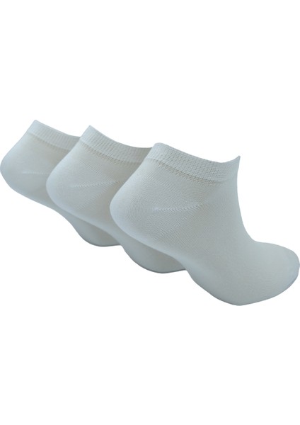 Erkek Bambu Patik Çorap, Burun Dikişsiz, 3'lü Paket (Beden 41-46), Sneaker Model