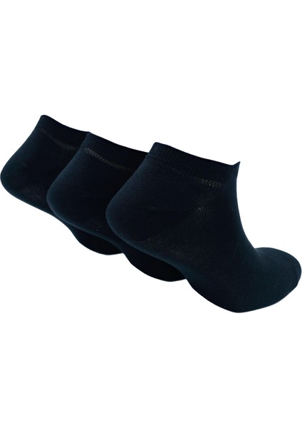 Erkek Bambu Patik Çorap, Burun Dikişsiz, 3'lü Paket (Beden 41-46), Sneaker Model