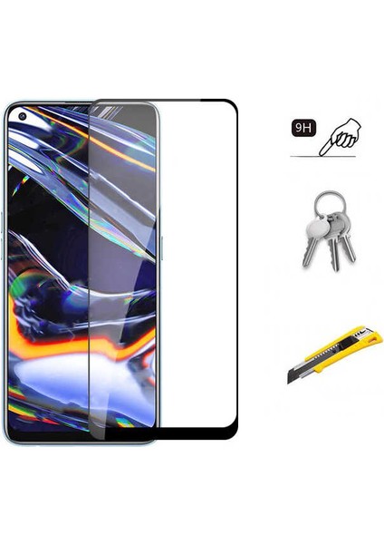 Realme 7 - Ekran Koruyucu 5d Temperli Cam Koruma - Şeffaf