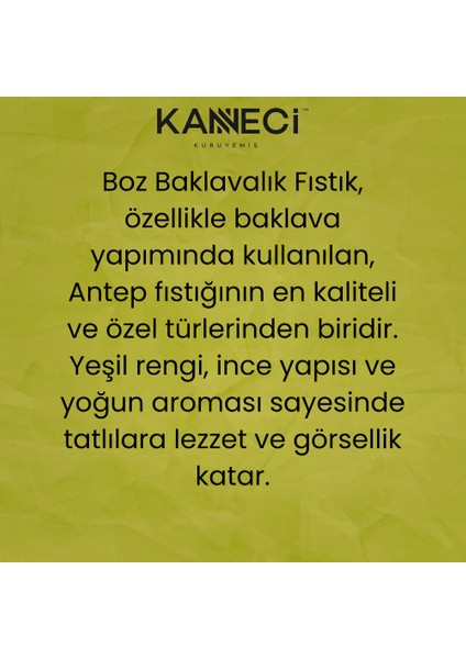 Antep Fıstığı (Baklavalık) 100g