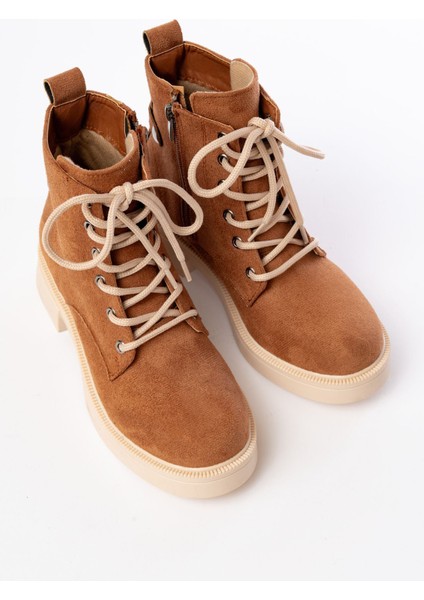 02-2003 Taba Süet Bağcıklı Fermuarlı Günlük Kadın Bot fırsatları