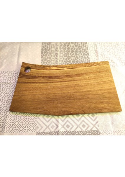 Tek Parça Meşe Ağacından Sunum ve Kesme Tahtası Single Piece Oak Wood Serving And Cutting Board