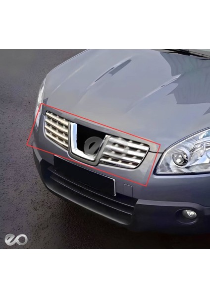 Nissan Qashqai Krom Ön Panjur 8 Prç. 2007-2010 P. Çelik