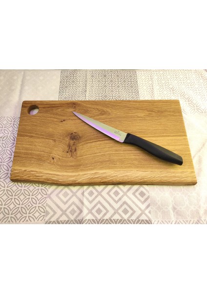 Tek Parça Meşe Ağacından Sunum ve Kesme Tahtası Single Piece Oak Wood Serving And Cutting Board