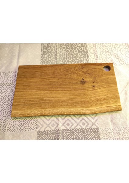 Tek Parça Meşe Ağacından Sunum ve Kesme Tahtası Single Piece Oak Wood Serving And Cutting Board