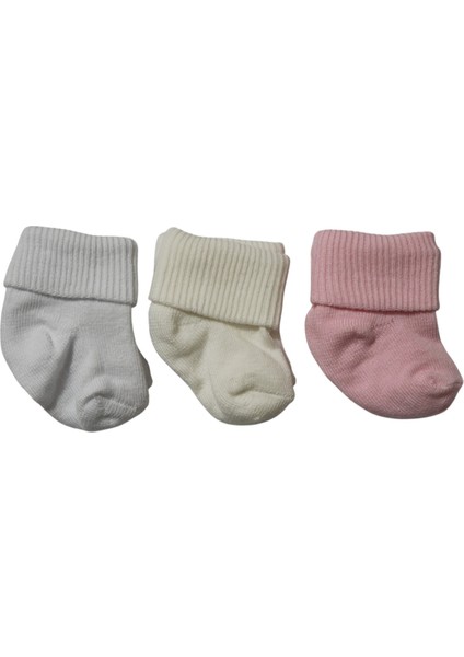 Sock Kıvrık Uçlu Asetat Bebek Çorap Pembe