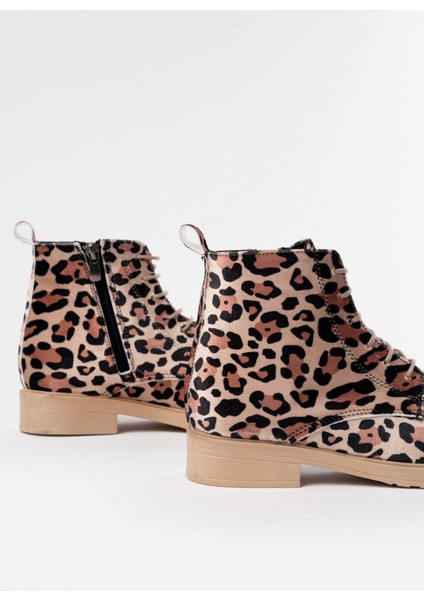 165-225 Leopar Bağcıklı Fermuarlı Günlük Kadın Bot indirimleri