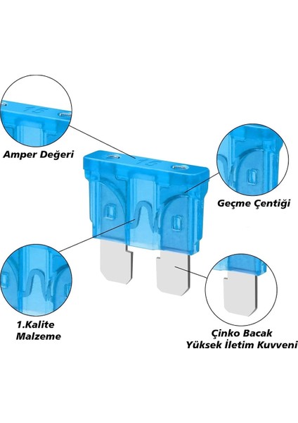 Bıçaklı Oto Sigorta 15 Amper (4835)