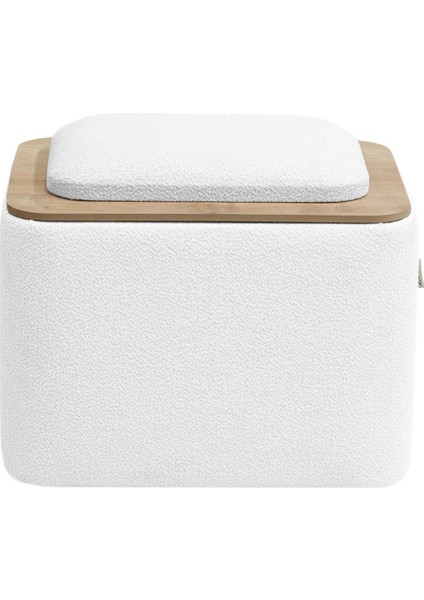 Jarvis Bohem Sandıklı Orta Sehpa Puf, Beyaz fiyatları