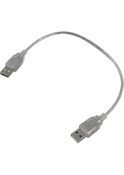 USB Erkek-Erkek Kablo 40 cm Şeffaf (4886)