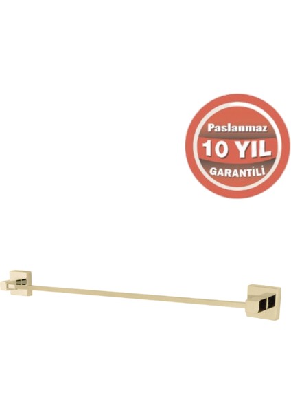 Paslanmaz Pirinç Tamay Uzun Havluluk 60CM Altın Sarı Gold