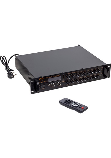 Magıcvoıce MV-1217 USB Bt-Uk 6 Zon Anfi Rms 50W*1CH +4-16-70-100V Trafolu (4886)