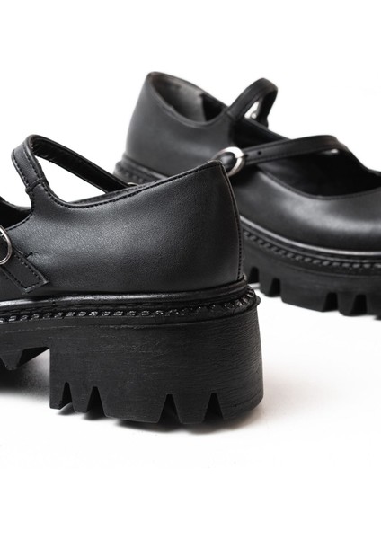868-756 Siyah Günlük Yüksek Tabanlı Loafer Ayakkabı indirimleri