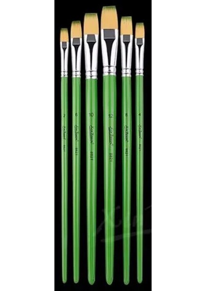 Sırlama Fırçası 6 Lı Set - Düz Ağızlı