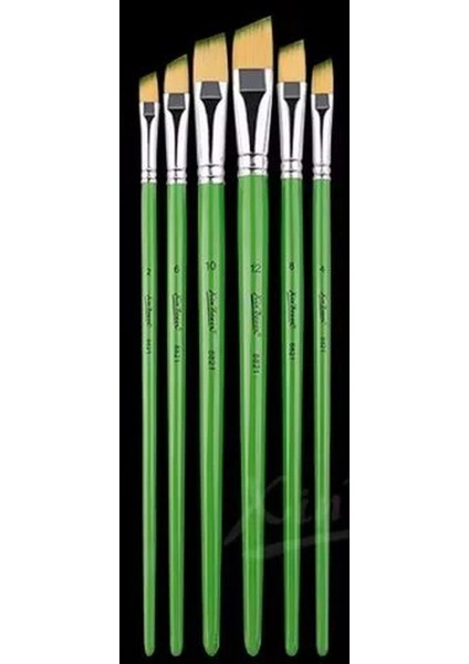 Sırlama Fırçası 6 Lı Set - Kesik Ağızlı