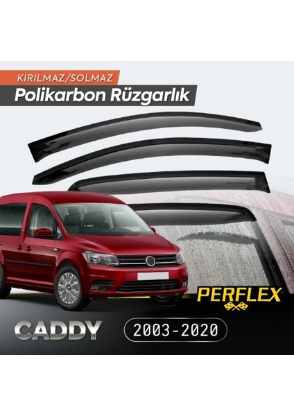 Vw Caddy 2003-2020 Cam Rüzgarlığı V2 Mugen