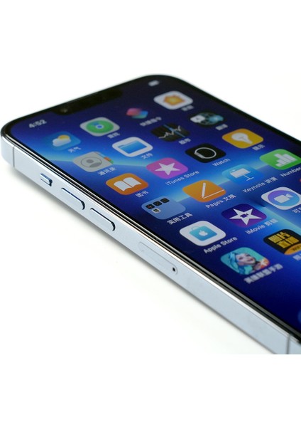 Apple iPhone 14 Pro - Ekran Koruyucu Hizalama Aparatlı Hadid Glass Cam Ekran Koruyucu - Şeffaf