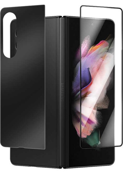 Samsung Galaxy Z Fold 3 - Ekran Koruyucu 3D Side Glass Ekran Koruyucu - Şeffaf