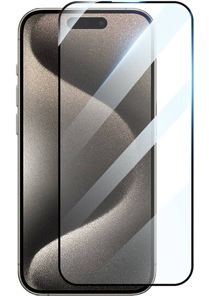 Apple iPhone 15 Pro Max - Ekran Koruyucu Hd Glossy 3D Rak Screen Protector - Şeffaf