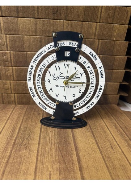 Ol Der Olur Takvimli Masa Saati