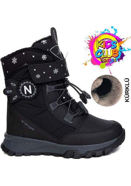 Kids Club Shoes NDROPS-014 Içi Yünlü Unisex Kar Botu Çocuk Bot
