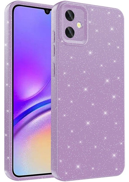 Samsung Galaxy A05 Kılıf Kamera Korumalı Simli Lüks Koton Kapak