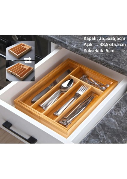 Bambu 6 Parça Ayarlı Kaşıklık Peçetelik Havluluk Folyoluk Kesme Tahtası Çay Kutusu Kombin Set fiyatları