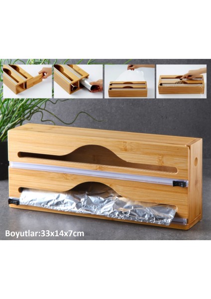 Bambu 6 Parça Ayarlı Kaşıklık Peçetelik Havluluk Folyoluk Kesme Tahtası Çay Kutusu Kombin Set fırsatları