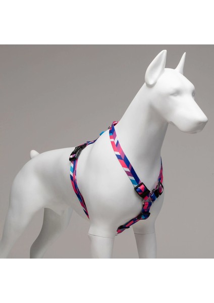 Lindo Dogs Pink Dream H Tipi Köpek Göğüs Tasması Mavi/pembe Beden Small fiyatları