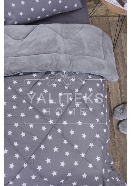 Yalıteks Home Tek Kişilik Welsoft Çift Taraflı Lüks Yorgan ve Yastık Kılıfı -Big Stars fiyatları