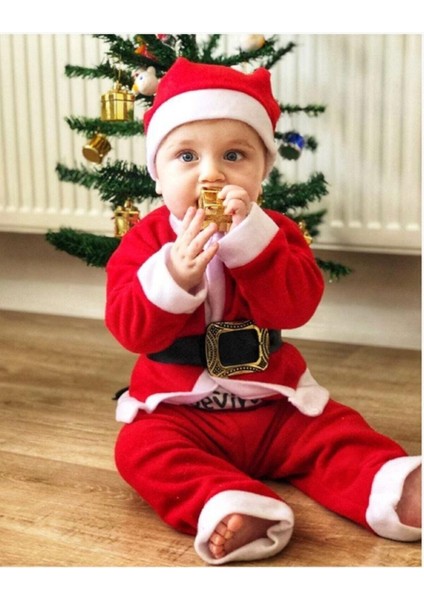 Yılbaşı Noel Baba & Noel Anne Çocuk Kardeş Kombin Kostüm modelleri