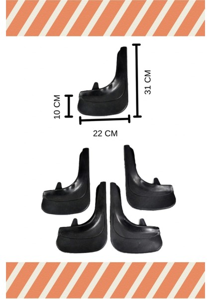 Ford Focus 1 Hb 1998-2004 4'lütozluk Çamurluk Paçalık