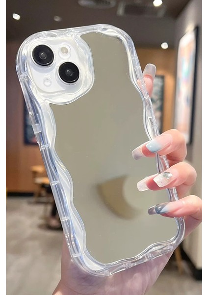 Apple iPhone 14 Uyumlu Ayna Tasarım Kamera Korumalı Kılıf