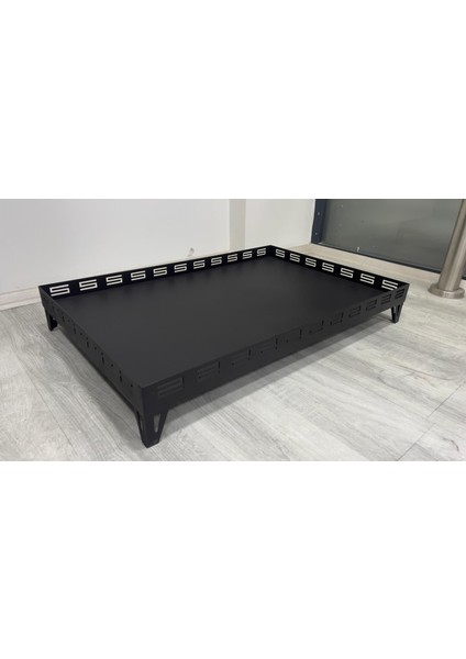 soba Altlığı 50*90 cm yüksek ısıya dayanıklı siyah mat ısıya dayanıklı boya yerden yüksekliği 13 cm dir