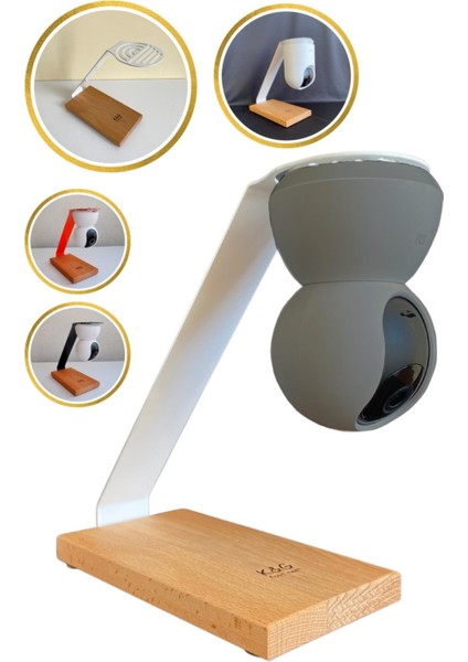 Xiaomi, Tapo c200, Anker eufy, Güvenlik Kameralarına Uyumlu Stand 360 Derece Görüş Açısı Düzelten Askı Aparatı (KAMERA DEĞİLDİR) modelleri