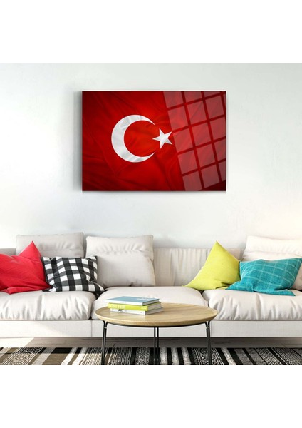 Türk bayrağı cam tablo 02 fiyatları