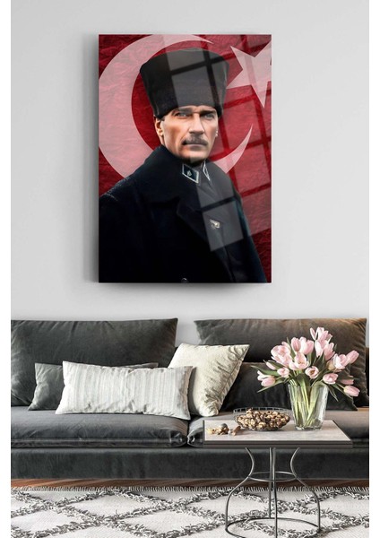 Atatürk cam tablo 123 fiyatları