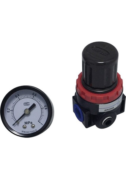 AR3000-02 Pnömatik Regülatör Kare Tip Geniş Gövde 1/4
