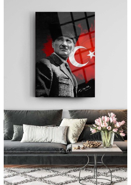 Atatürk Cam Tablo 63-Atatürk Tablosu-Türk Bayrağı Tablosu fiyatları