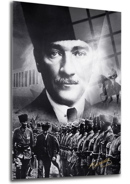 Atatürk Cam Tablo 66-Atatürk Tablosu-Türk Bayrağı Tablosu modelleri