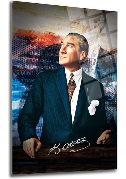 Atatürk Cam Tablo 60 modelleri
