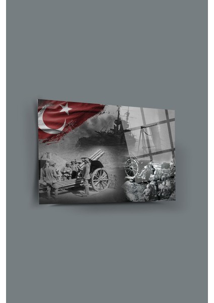 Çanakkale Zaferi Cam Tablo