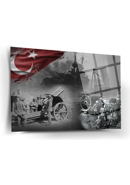 Çanakkale Zaferi Cam Tablo modelleri