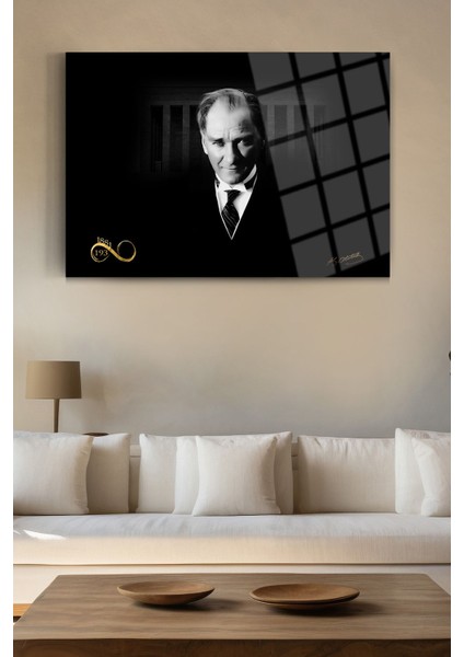Atatürk Cam Tablo 88-Atatürk Tablosu-Türk Bayrağı Tablosu
