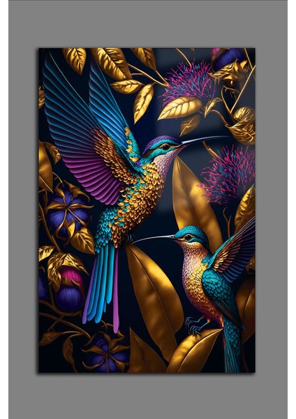 Sinek Kuşları Cam Tablo 02