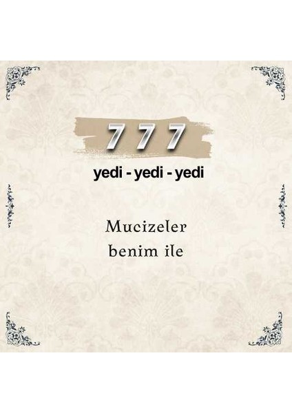 777 Mucizeler Sayı Sekansı Anahtarlık M2 fiyatları