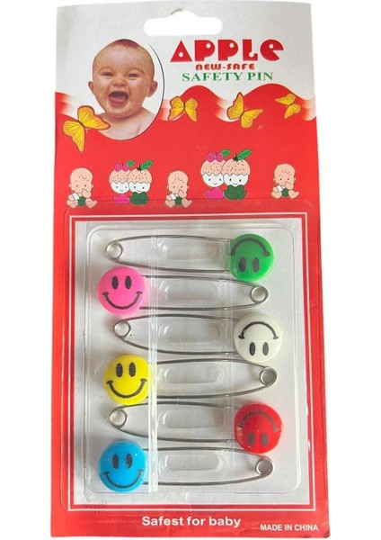 Bebekler Için Plastik Başlı Koruyucu Çengelli Iğne - 6'adet 4 Numara