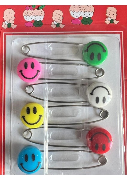 Bebekler Için Plastik Başlı Koruyucu Çengelli Iğne - 6'adet 4 Numara