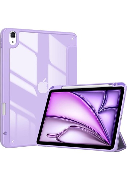 Apple ipad Air 4.5.nesil 10.9 Inç Kılıf Yatay Standlı Uyku Modlu Soft Renkli Kılıf-Kalem Şarja Uygun